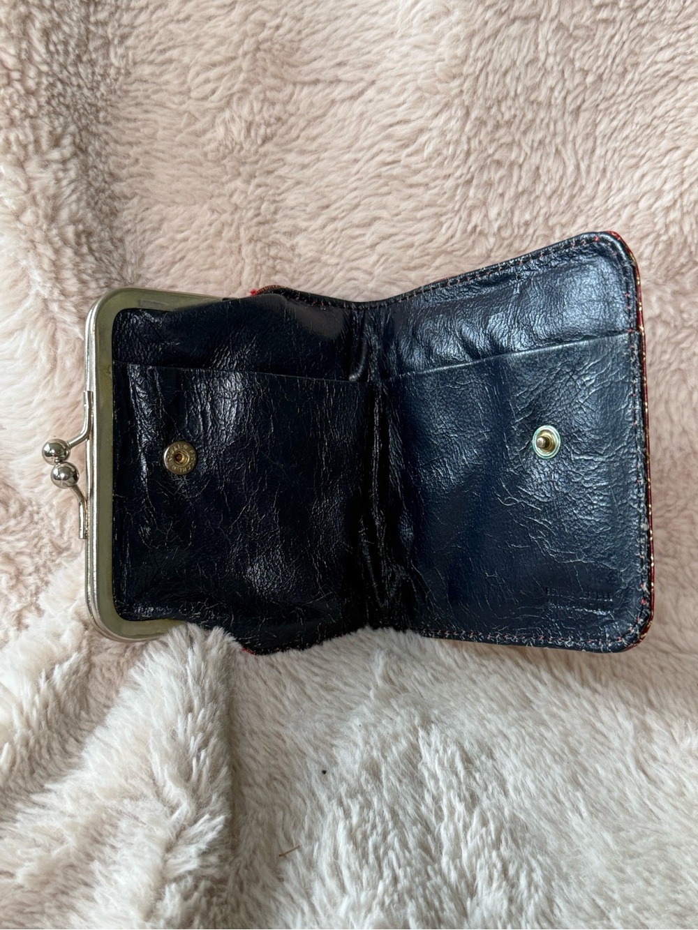 Vintage Florentine Leather Coin Purse Gold Gilt Wallet Made In Italy 1970s - Picture 5 of 8